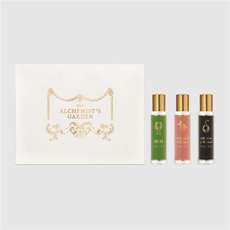 alchemist garden gucci|gucci alchemist garden discovery set.